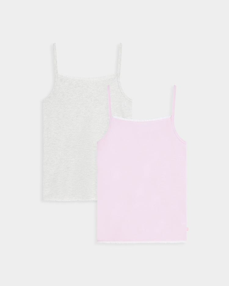 Singlet Charlotte - Pink Poudree & Grey Nuage