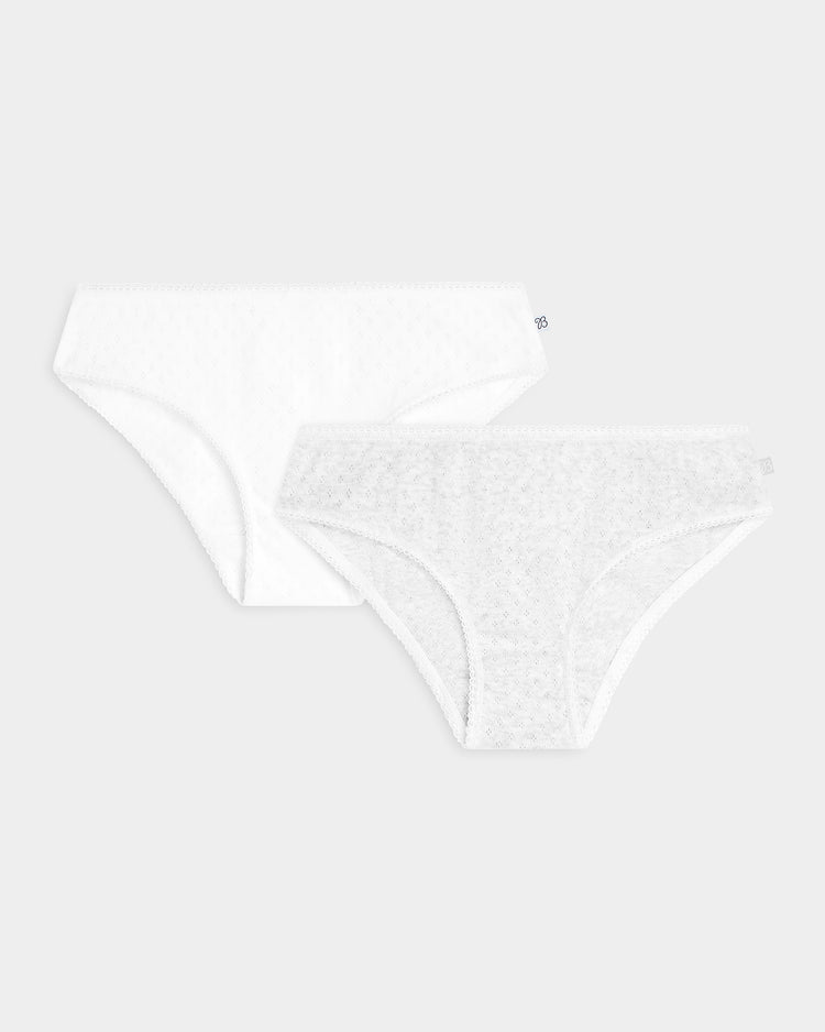 Brief Olivia - White & Grey Ajour