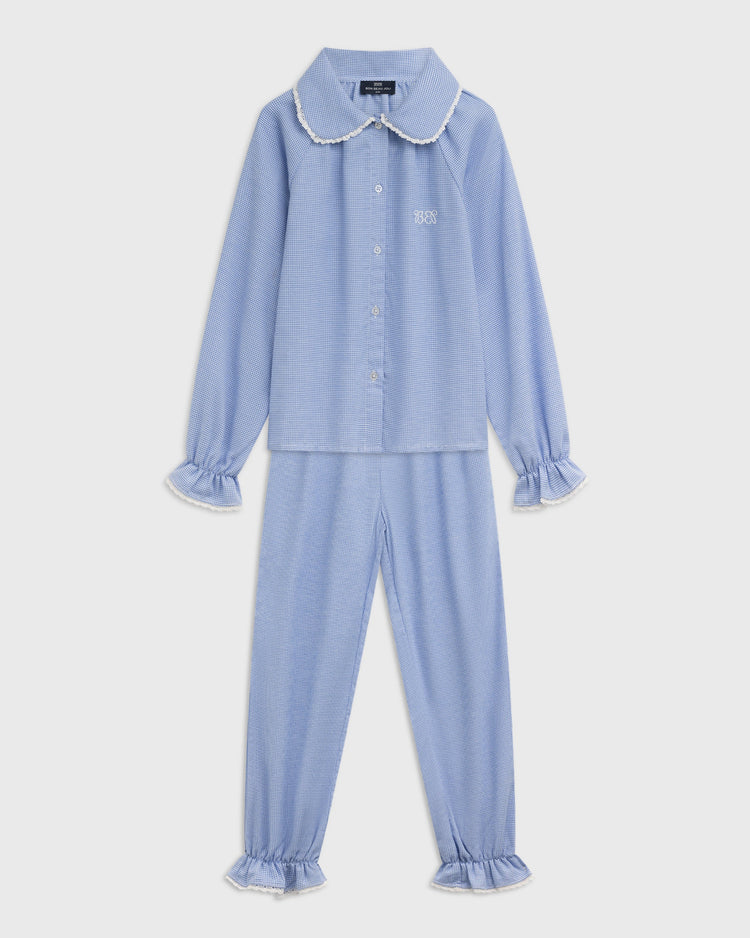 Pyjama set Juliette - Bleu Vichy