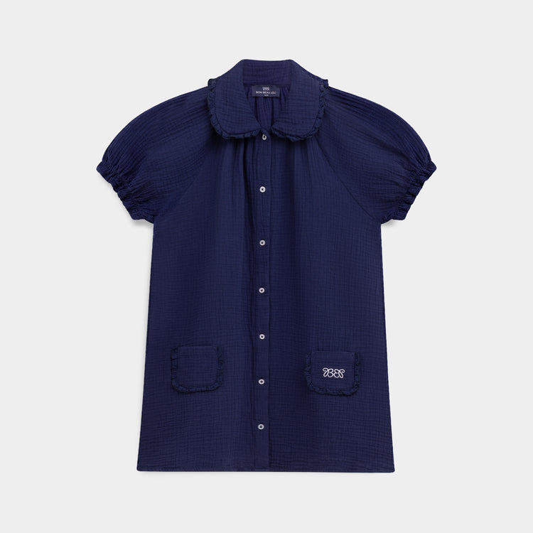 Nightdress Amelie - Bleu Minuit
