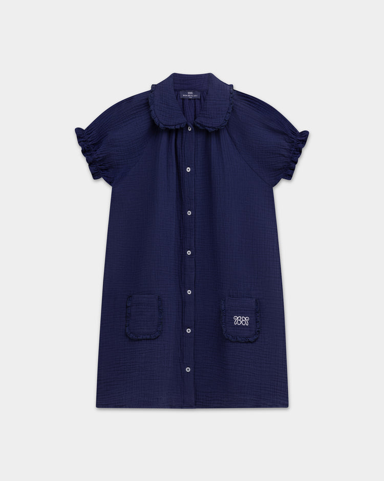 Nightdress Amelie - Bleu Minuit