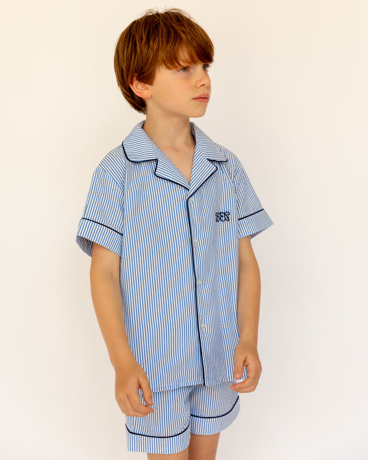 Pyjama set Laurent - Bleu Héritage