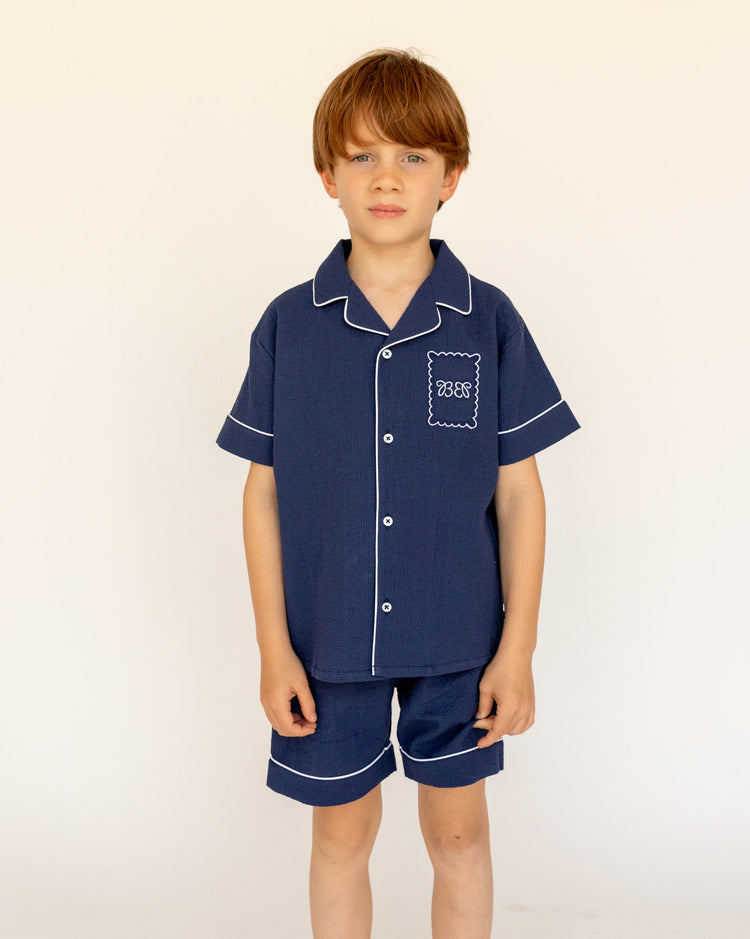 Pyjama set Laurent - Bleu Minuit
