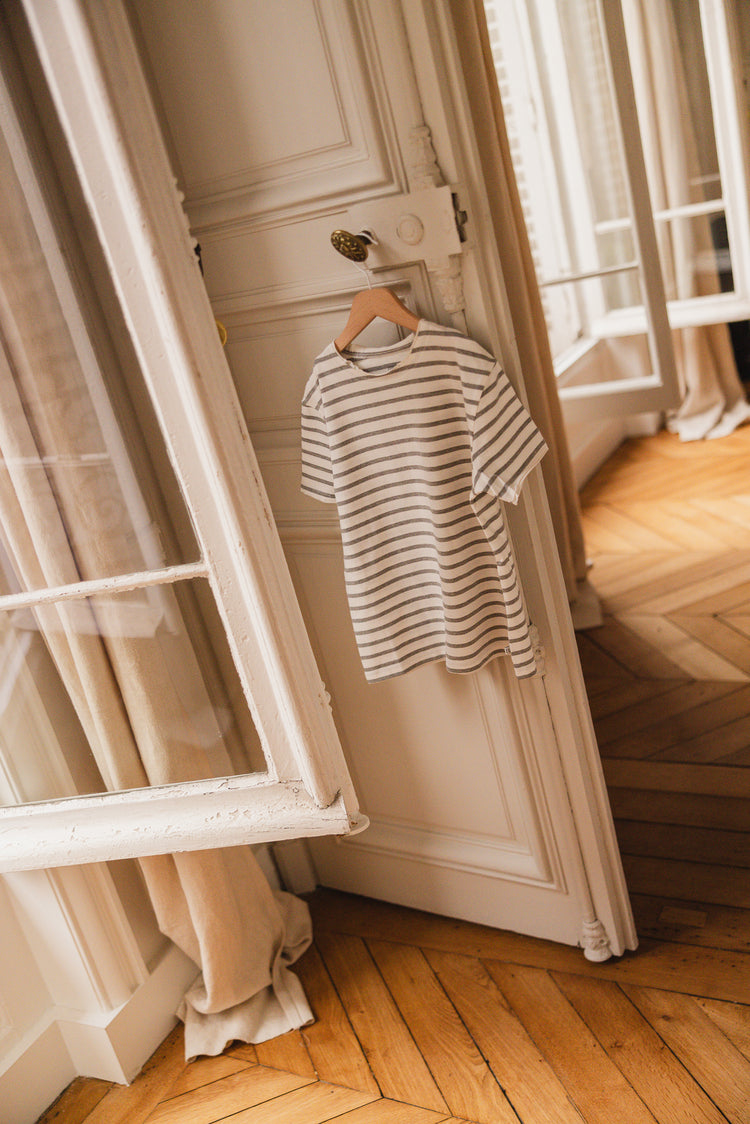 T-shirt Olivier - Grey Nuage Stripe