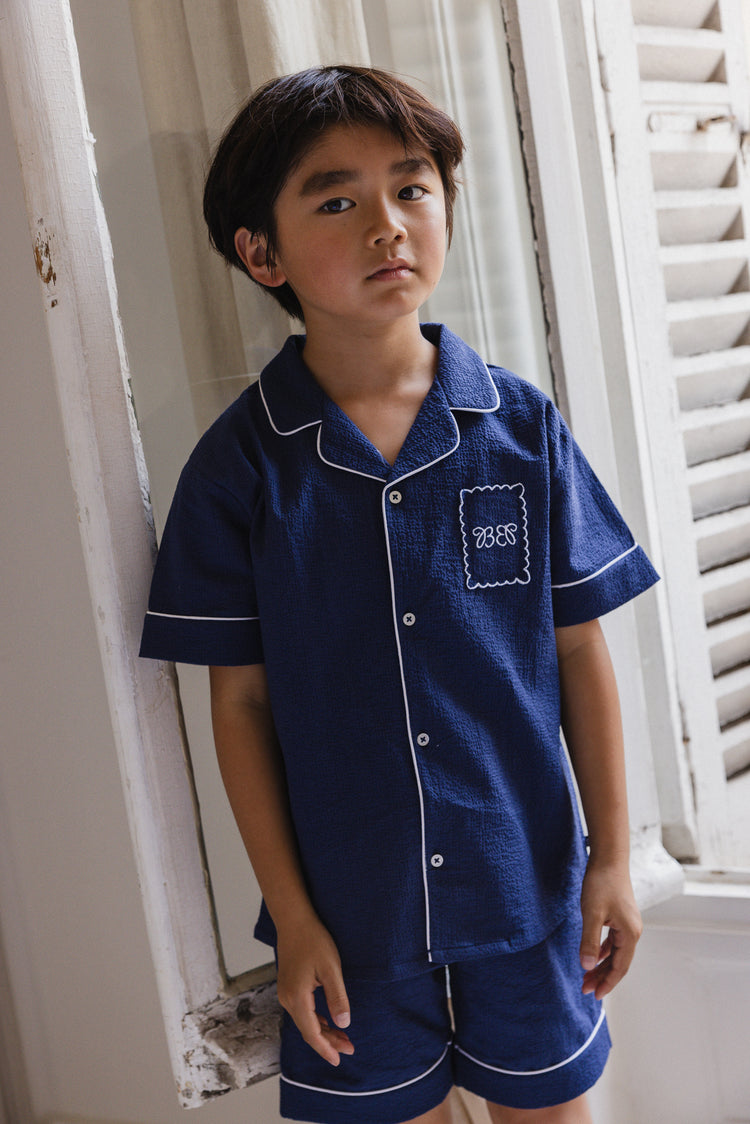 Pyjama set Laurent - Bleu Minuit