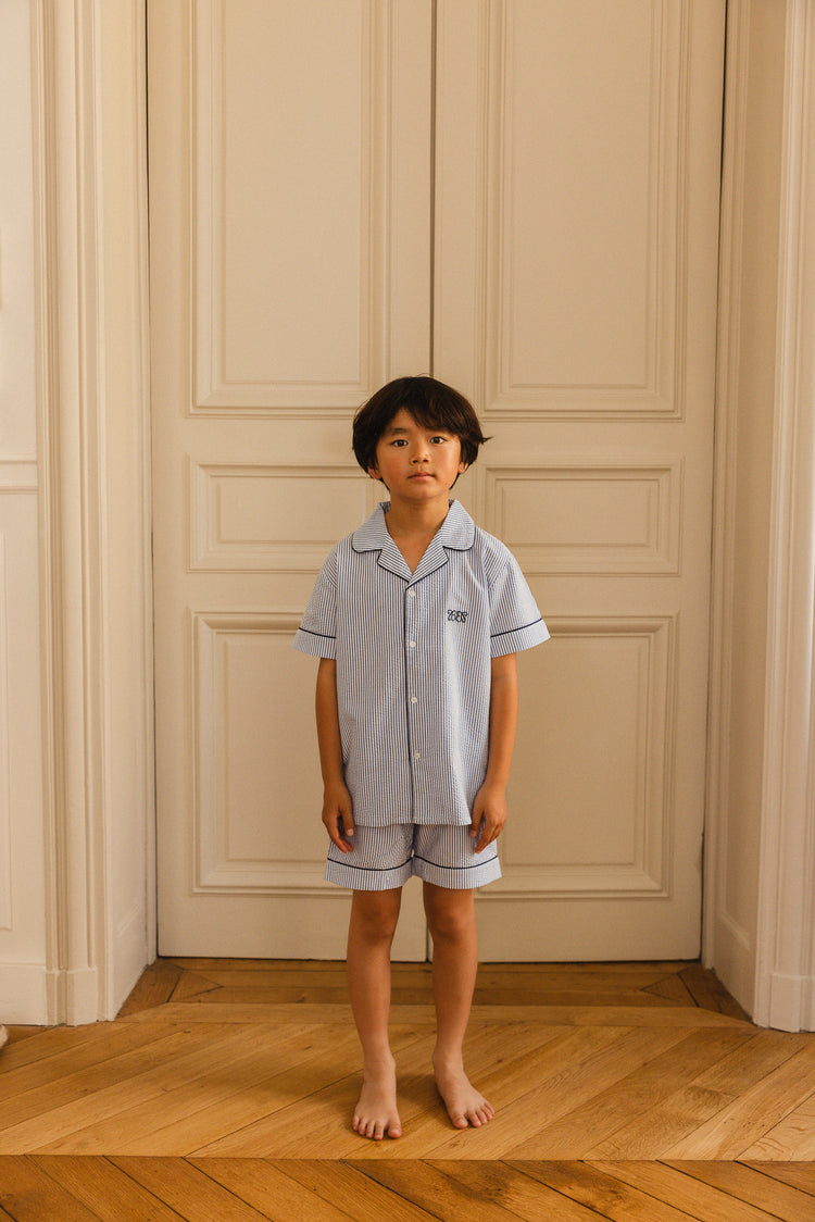 Pyjama set Laurent - Bleu Héritage