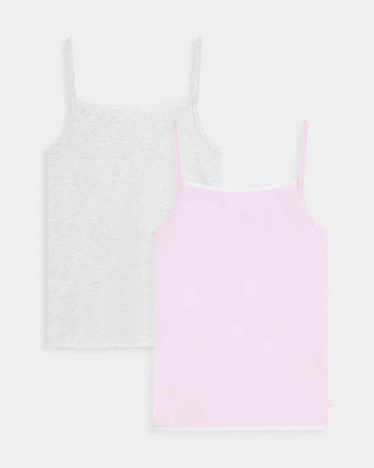 Singlet Charlotte - Pink Poudree & Grey Nuage