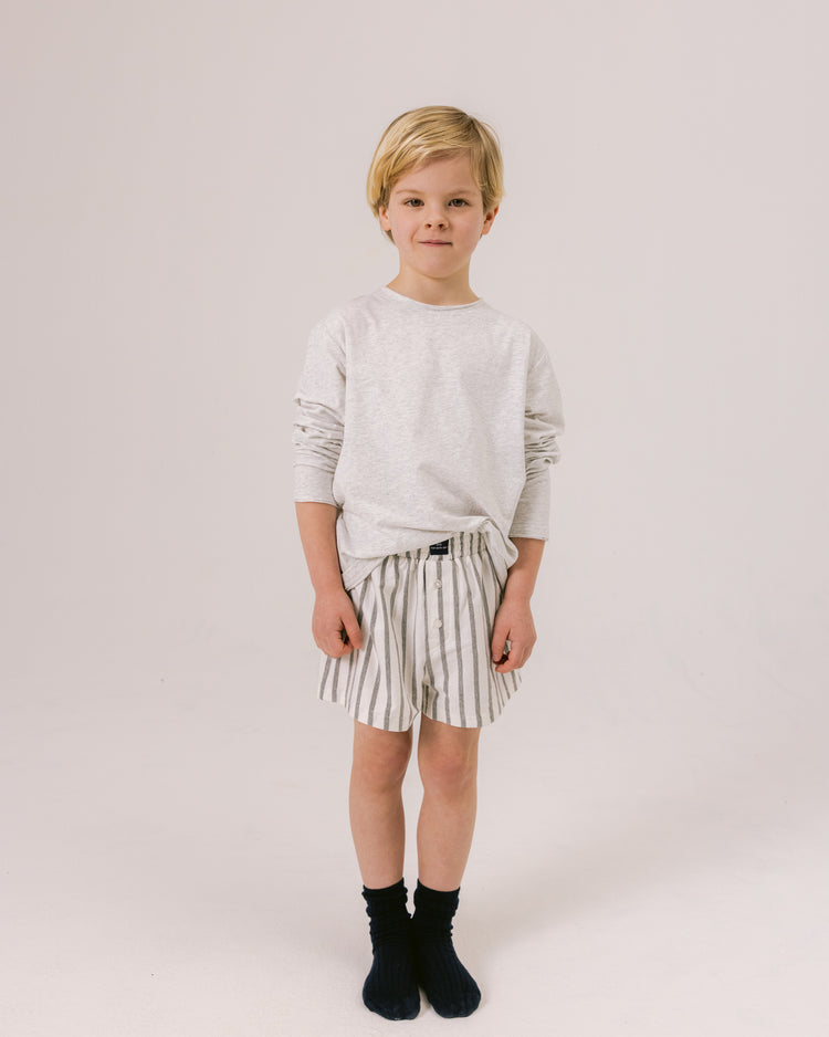 Boxershort Benjamin - Grey Nuage Stripe