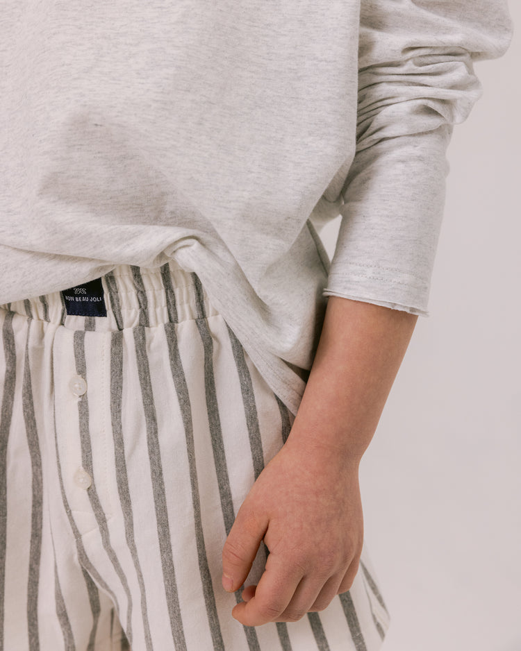 Boxershort Benjamin - Grey Nuage Stripe