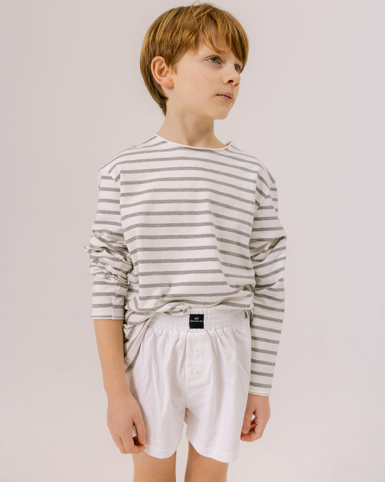 T-shirt Mathis - Grey Nuage Stripe