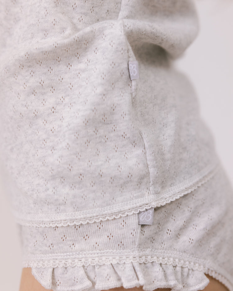 Brief Jolie - White Ajour & Grey Ajour