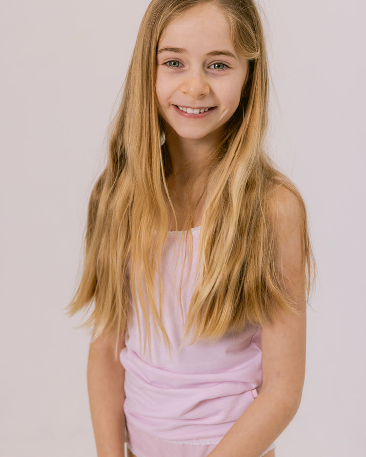 Singlet Charlotte - Pink Poudree & Grey Nuage