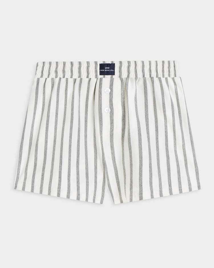 Boxershort Benjamin - Grey Nuage Stripe